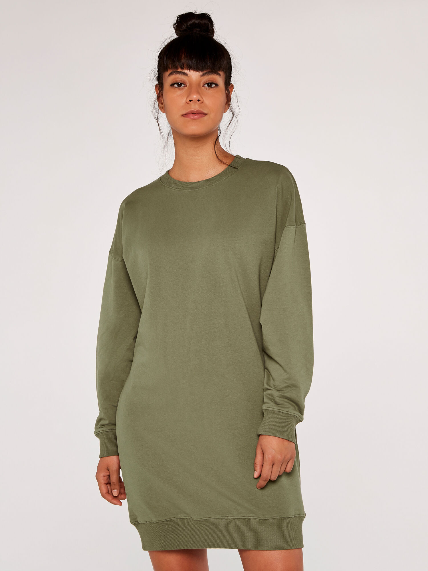 Khaki sweater dress best sale