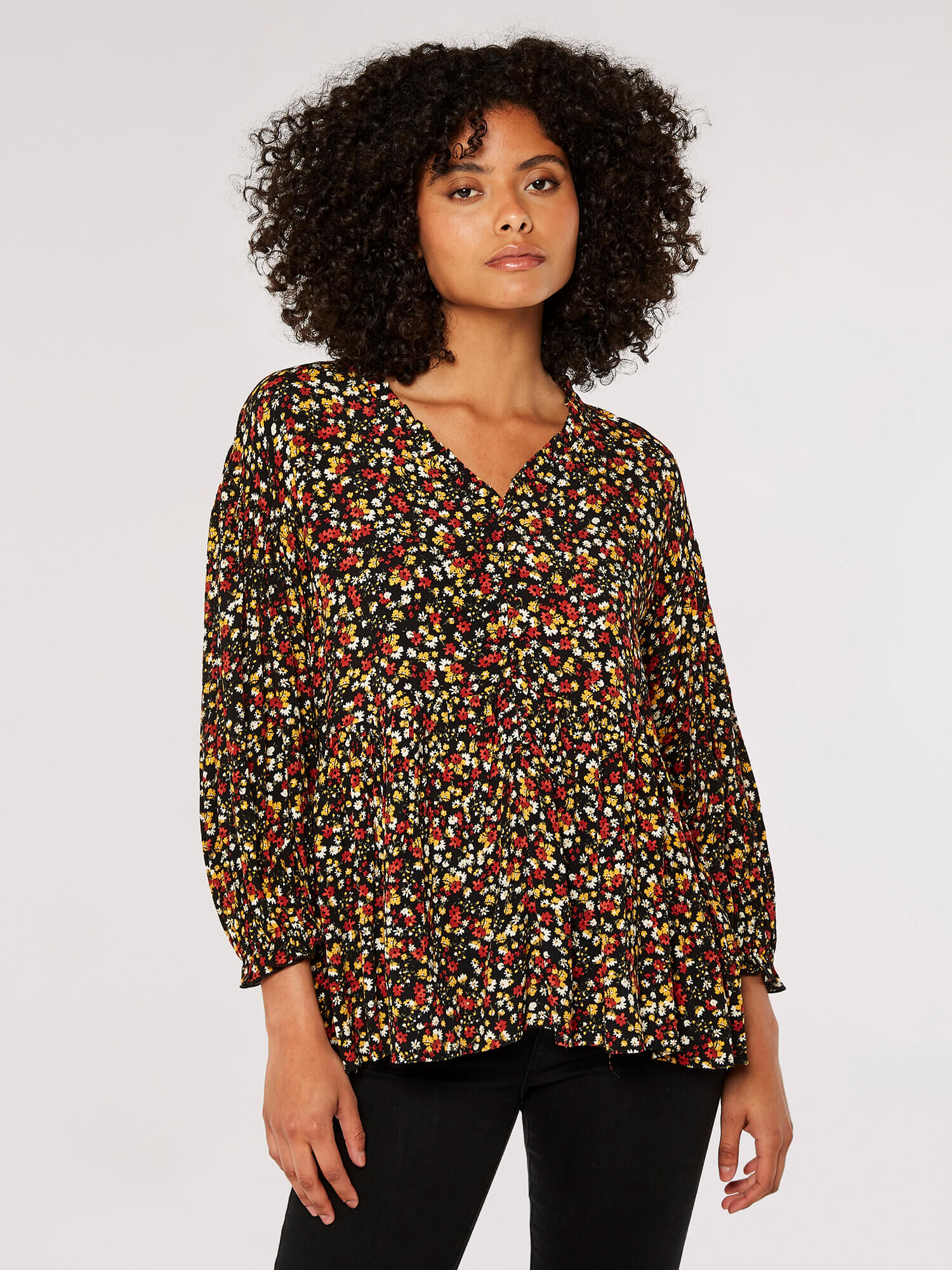 Ditsy print top clearance