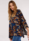 Psychedelic Mushroom Oversized Top, Navy, large