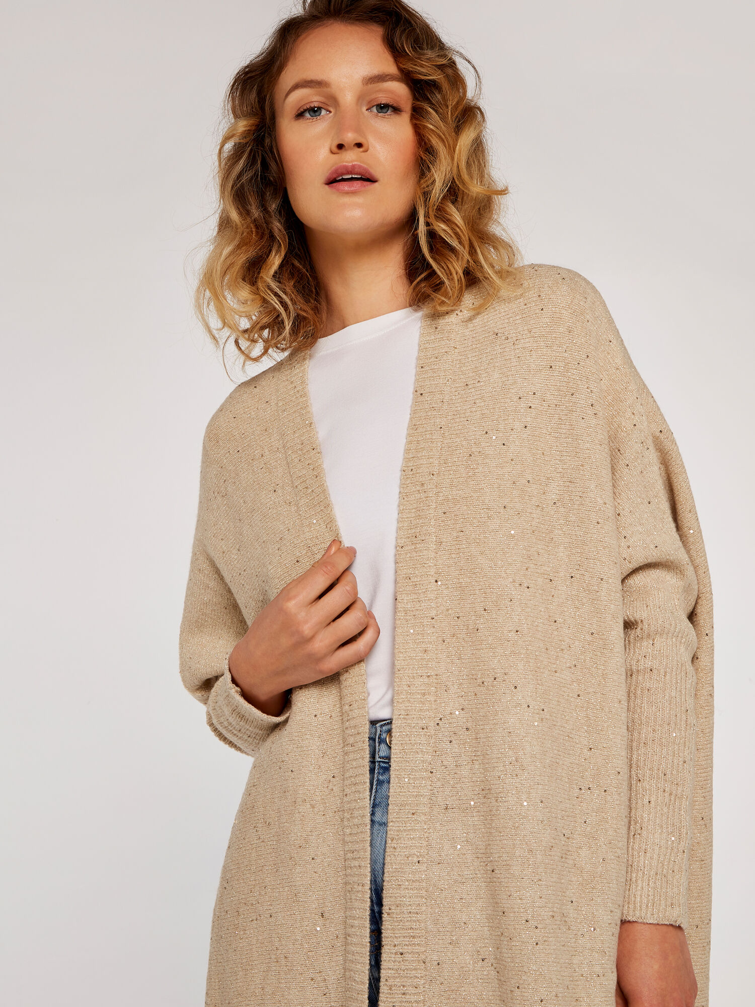 Lurex cardigan store