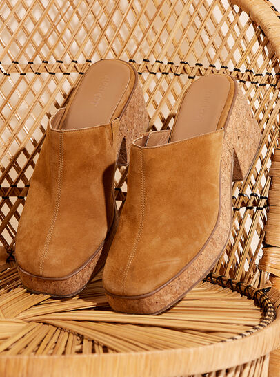 Suede Clogs