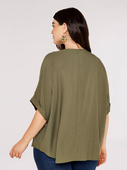 Chevron V Neck Top
