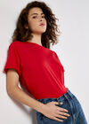 Modal Jersey Basic T-Shirt, Red, large