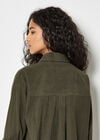 Oversized Cord Shirt, Khaki, large