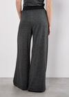 Mini Dogtooth Soft Wide Leg Trousers, Dark Grey - Charcoal, large