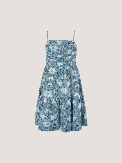 Batik Tile Print Cami Mini Dress