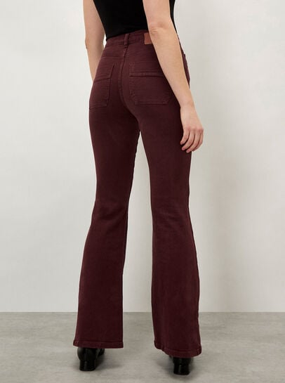 Lulu Mid-Rise Flared Jeans
