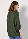 Soft Touch Oversized Batwing Top, Khaki, large