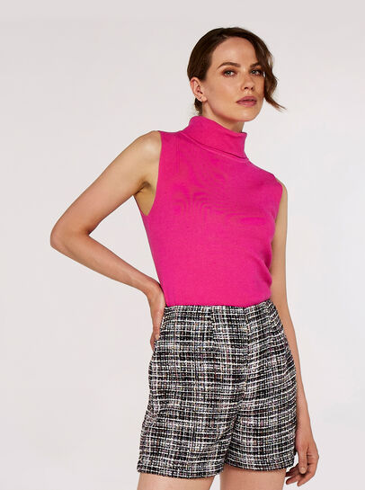 Roll Neck  Knitted Top