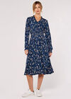 Meadow Floral  Midi Dress, Navy, large