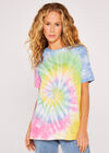 Tie Dye Tshirt, Pink, large