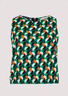 Geormetic Print Crop Top, Green, large