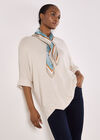 Soft Touch Batwing Top, Stone, large