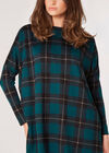 Check Oversized Top, Green, large