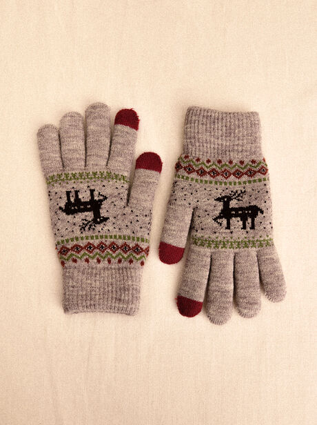 Reindeer Touch Screen Gloves