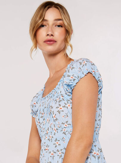 Orchid Milkmaid Mini Dress