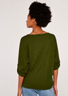 Ruched Side Top, Green, large