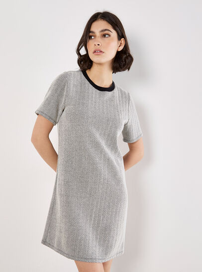 Chevron T-Shirt Mini Dress