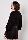 Cropped Batwing Cardigan, Black, large