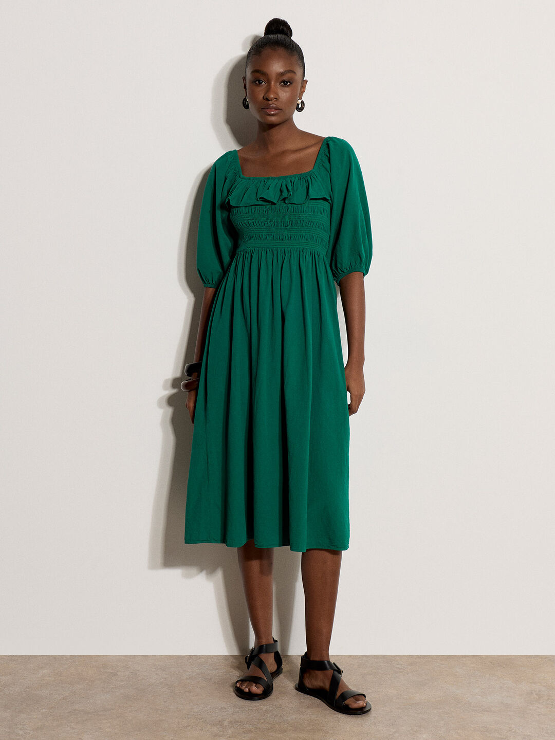 dress midi with sleeves Black Sheer Mesh Long Sleeve Bodycon Midi Dress | Womens | Small (Available in M, L) | Lulus