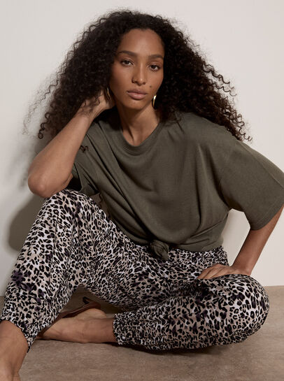 Animal Smock Waist Joggers