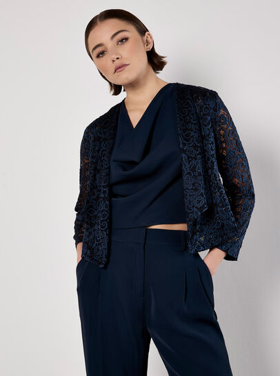 Floral Lace Blazer