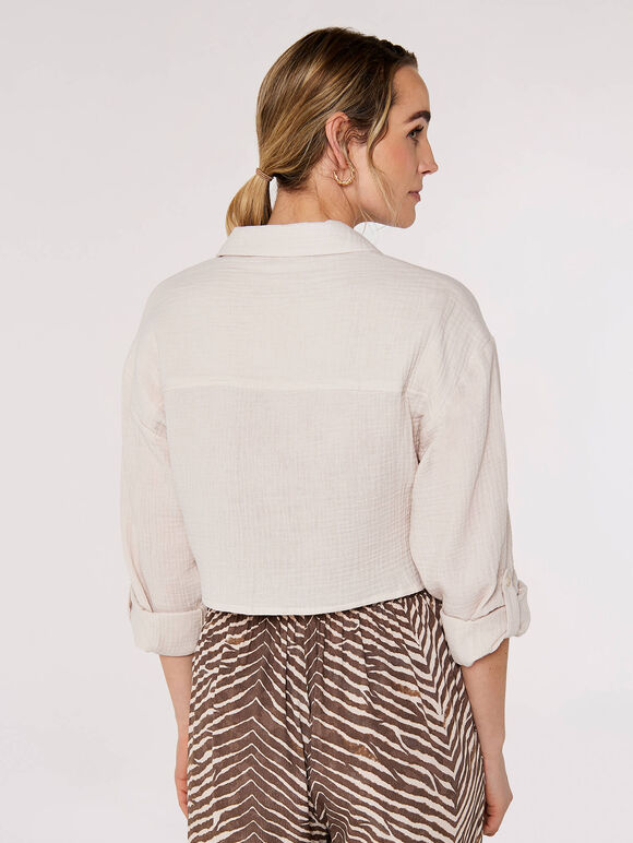 Twisted Short Shirt, Stone, large