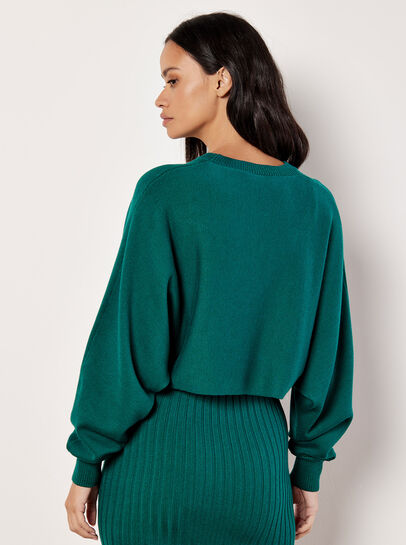 Cropped Batwing Jumper