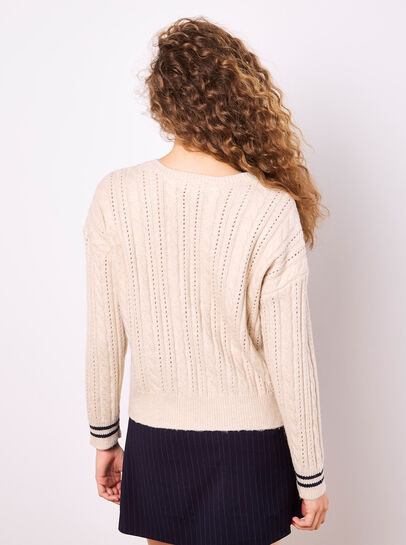 Cable Knit Cricket Jumper