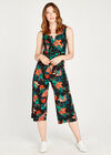 Hibiscus Tropical Jumpsuit, Black, large