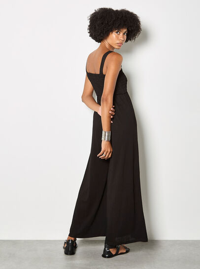 Wide-Leg Jersey Jumpsuit