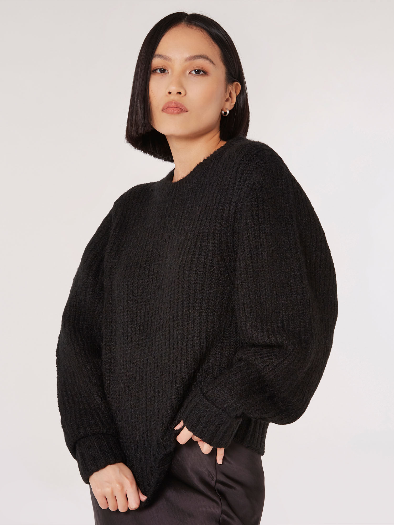 Chunky black jumper discount