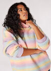 Curve Oversized Pastel Ombre Jumper, Pink, large