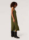 Jersey Modal Midi Dress, Khaki, large