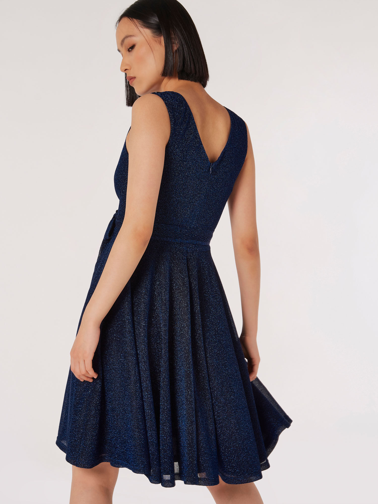 Robe patineuse bleu marine online