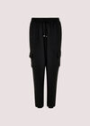 Slim Fit Combat Joggers, Black, large