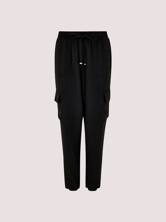 Slim Fit Combat Joggers, Black, large