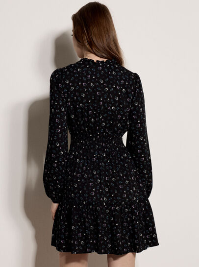 Floral Ruffle Mini Dress