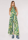 Retro Wave Jumpsuit, Green, large
