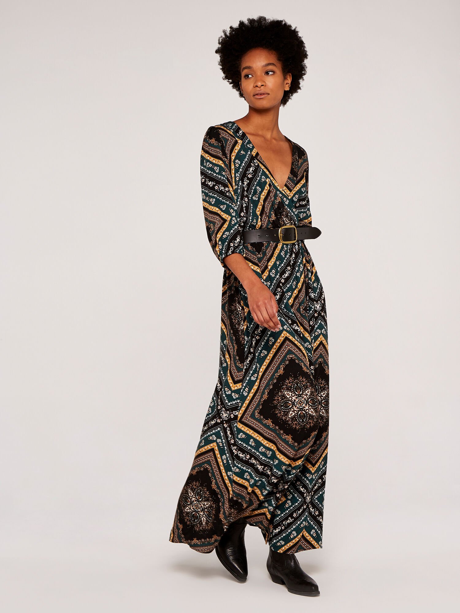 Scarf print maxi hotsell