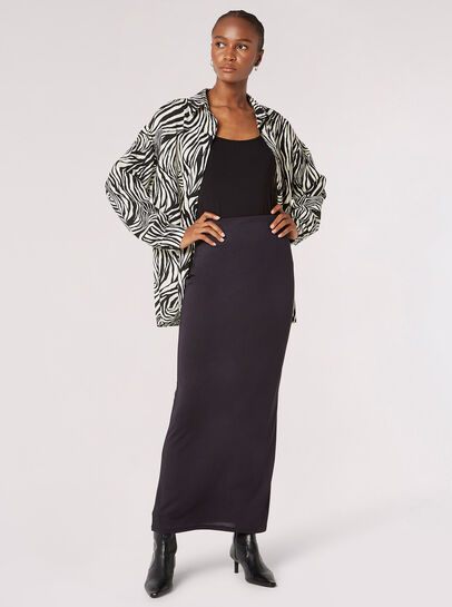 Zebra Swirl Oversized Shirt
