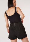 Short en Tweed Noir, Noir, grand