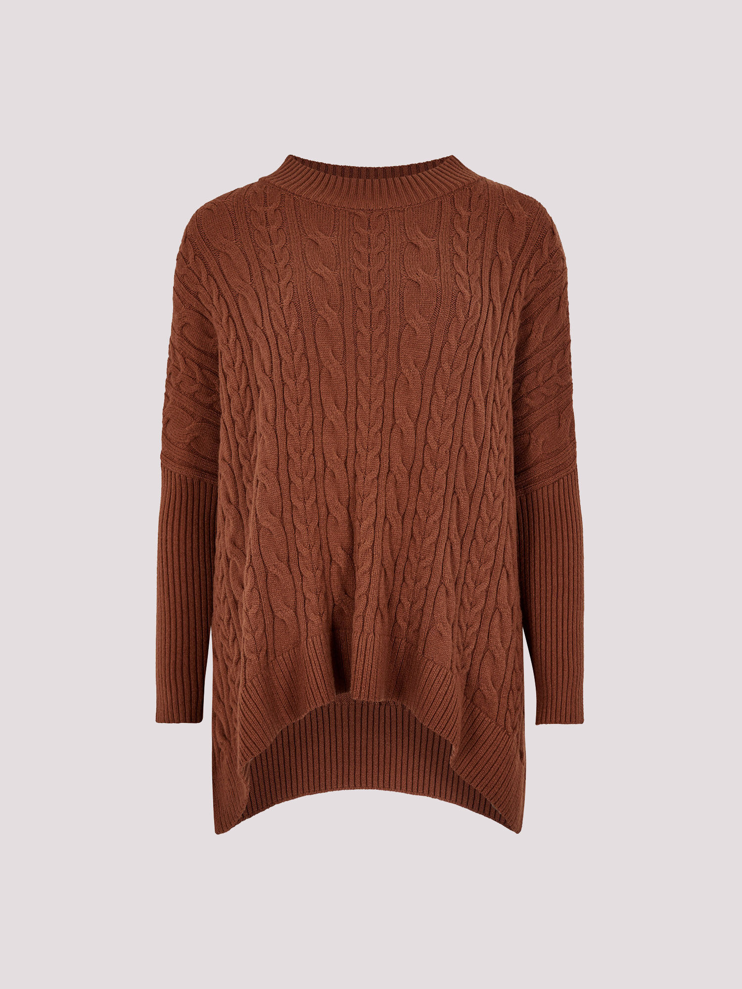 Cable Knit Oversized Jumper | Apricot Clothing