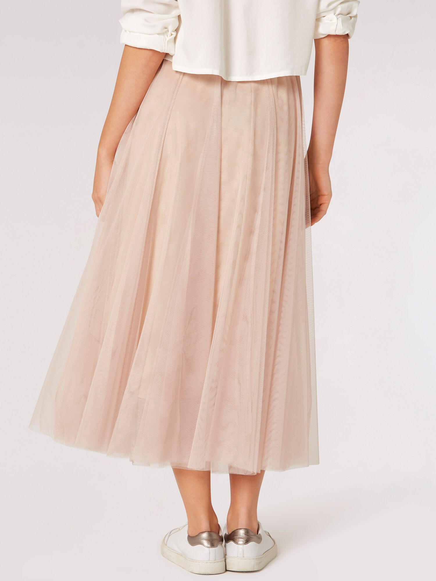 Jupe mi longue trapeze en tulle