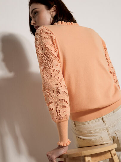 Lace Mesh Jumper