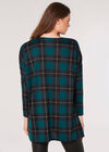 Check Oversized Top, Green, large