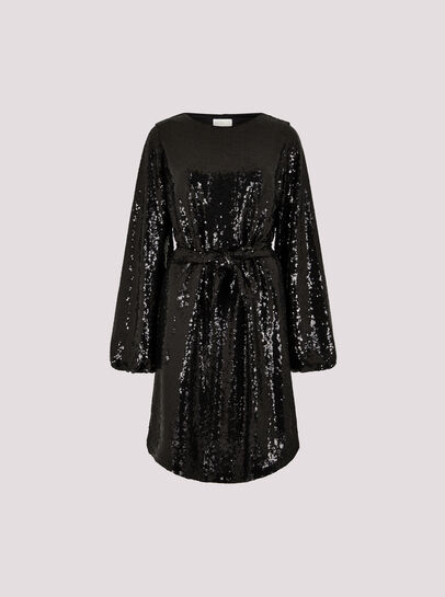 Sequin Shift Mini Dress