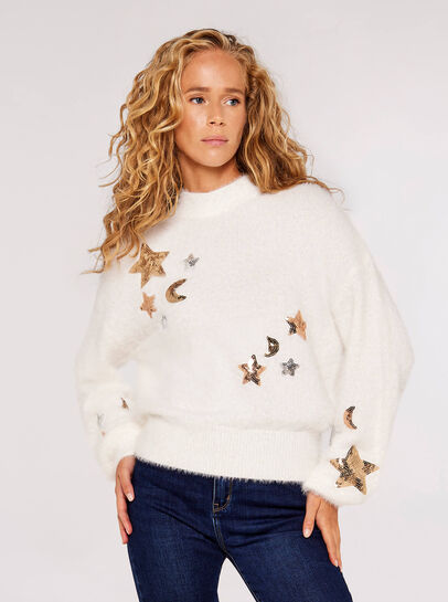 Moons And Stars Sequin Jumper