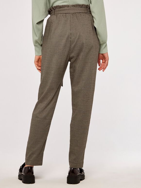 Paperbag Check Trouser, Stone, large