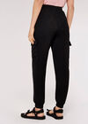 Slim Fit Combat Joggers, Black, large